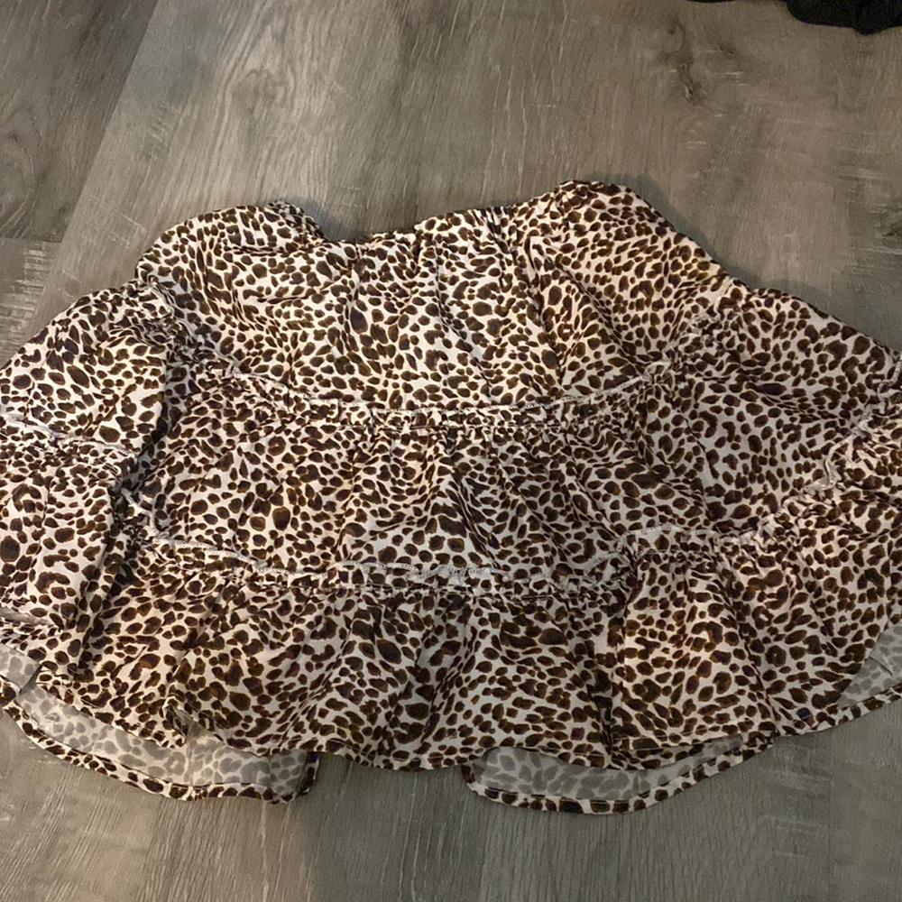 Cheetah print skirt
